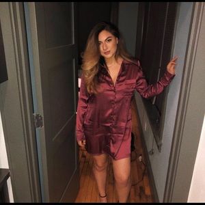 ❤️ BURGUNDY PJ DRESS❤️